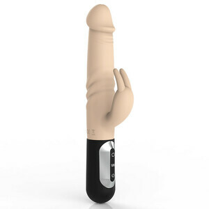 Super-realistic 3 Thrusting & Rotating 3 Speeds and 7 Patterns Vibrating Rabbit Vibrator Sex Toy
