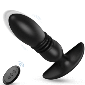 Bestvibe 3 Thrusting 12 Vibrating Silicone Prostate Massager with Remote Control