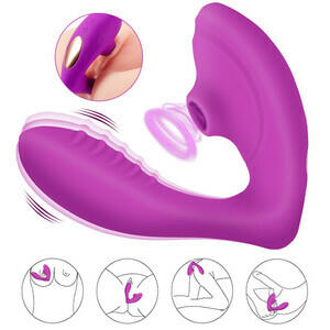 2 in 1 G-Spot Clitoral Suction Wearable Vibrator