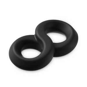 Thick Soft Infinite Loop Doubled Restraint Penis Rings