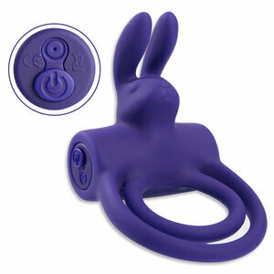 Bestvibe 9 Vibrating Rabbit Multi-Functional Cock Ring for Couple Play