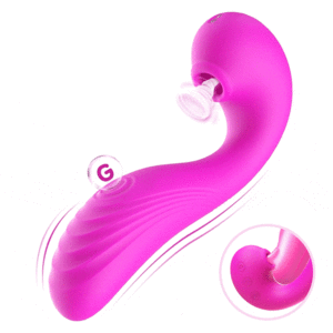 TRIPLE AROUSAL 10 Vibrating 5 Flapping Sucking Clitoral Licking and G Spot Vibrator