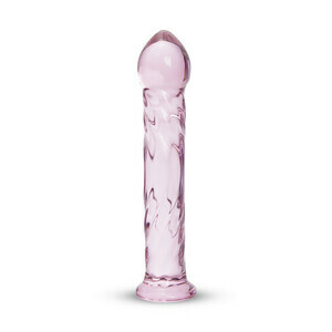 Bestvibe Crystal Glass G-Spot Butt Plug Glass Dildo 6.7 Inch