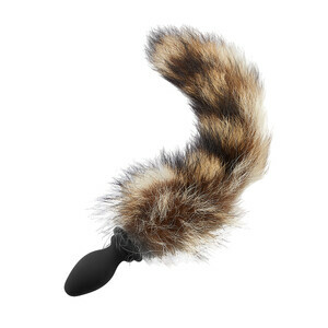 Bestvibe Raccoon Tail 10 Vibrating Anal Vibrator
