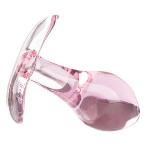 Glass Sweetheart No.1 - 3Pcs Set Pink Crystal Anal Butt Plug