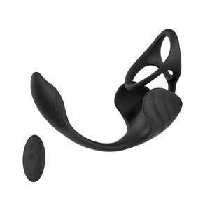 Bestvibe - Upgraded Vibrating Cock Ring with Anal Plug