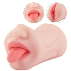 Bestvibe 5.9 Inch Pocket Pussy Realistic Mouth with 3D Teeth and Tongue