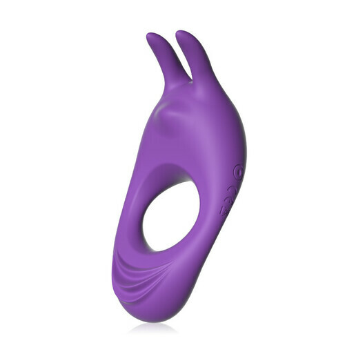 Bestvibe 9 Vibrating Rabbit Purple Cock Ring For Couple Play