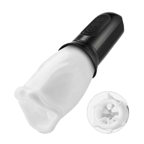 TORNADO Bare Sleeve 4-Frequency Rotation 3 Speeds Oral Sex Masturbation Cup