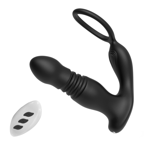 FEALY 7 Vibrations & 7 Thrusts Cock Ring Prostate Massager 