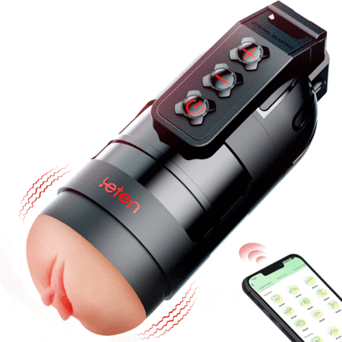 Thunder 10 Vibrating Masturbation Cups and Pussy Pockets 2 in 1 APP Control