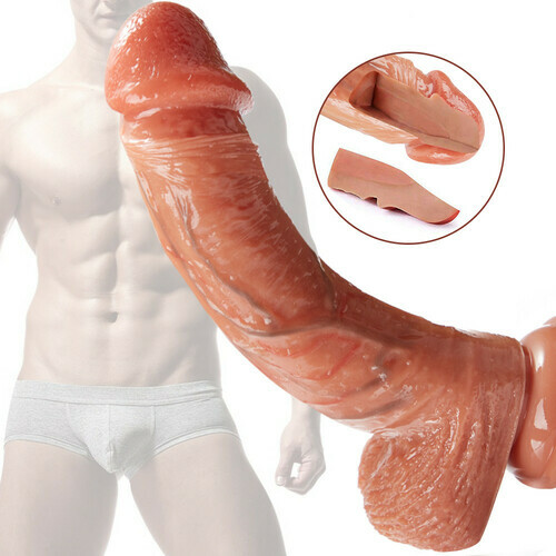 Realistic Dildo with Lifelike Veins for G-spot Stimulation Female Sex Toys 9 Inch