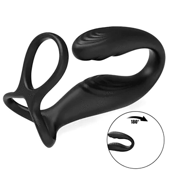 ARLAN Wearable Prostate Massager 10 Quiet Vibrations  Dual Cock Ring