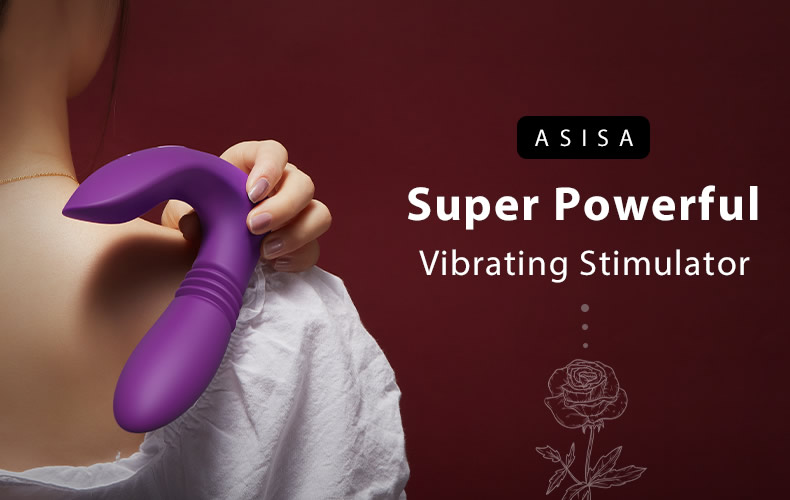 Asisa Super Powerful 12 Vibrating 3 Thrusting Stimulator