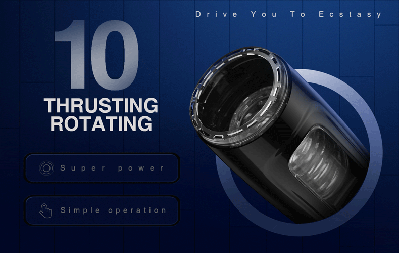 10 Thrusting Rotating Hands Free Male Masturbator