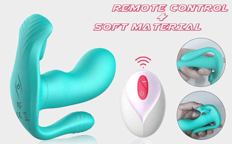 Tongue Mermaid Remote Sex Toys 9 Modes Wearable Vibrators - 
