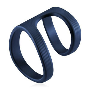 Dual Rings Indigo Blue Penis Ring Male Enhancement