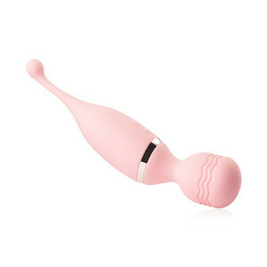 Double-Headed G-Spot Clitoral 10-Frequency Vibrator in Pink
