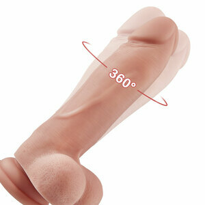 Bestvibe 3-speed 360° Rotations Silicone Realistic Dildo
