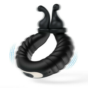 Hare Buddy-Separable Rabbit Rocker 11 Vibrating Cock Ring for Couple Play