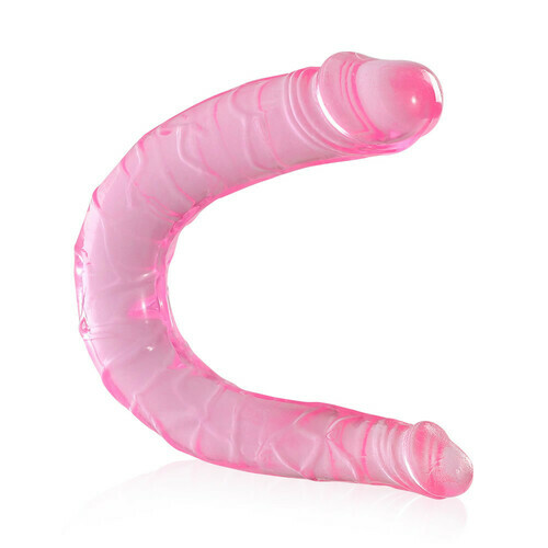 11.7Inch Silicone Clear Double-Ended Dildos