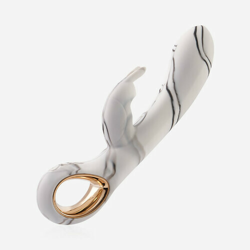 Marble-Patterned Clit Pussy Bunny Massager