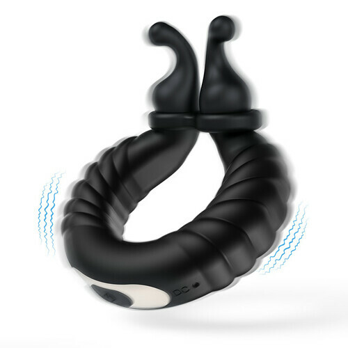 Hare Buddy-Separable Rabbit Rocker 10 Vibrating Cock Ring for Couple Play